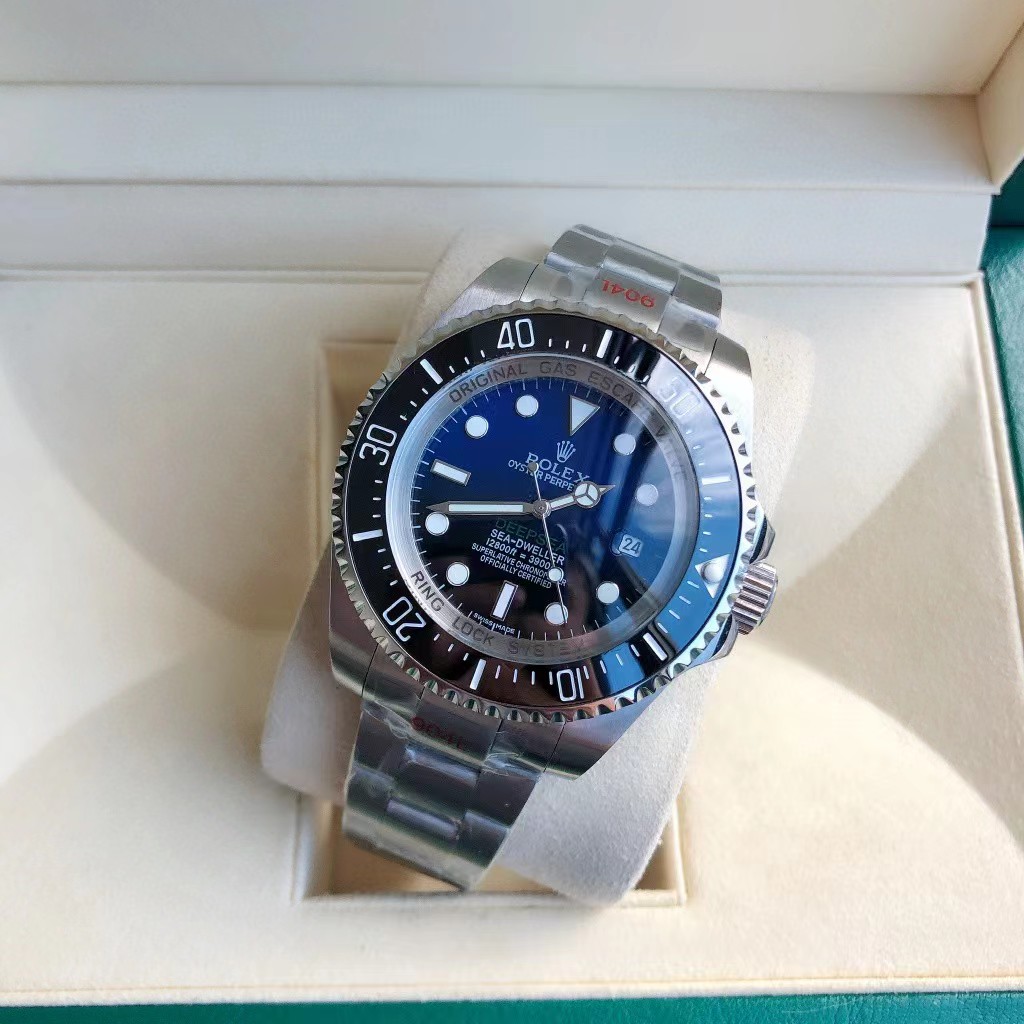 Rolex Men's Sea-Dweller Deep Sea James Cameron Edition Stainless Steel 44mm Deep Blue Dot Dial Watch - EUR FASHION