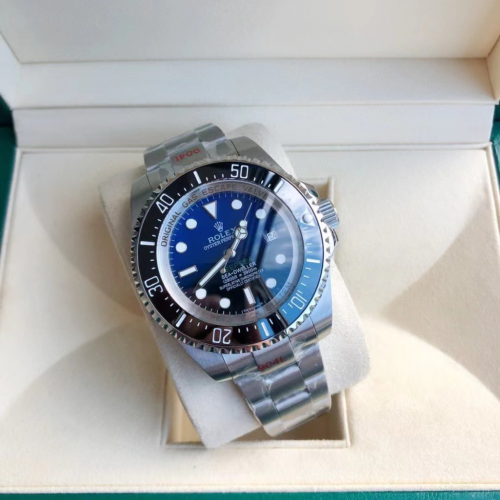 Rolex Men's Sea-Dweller Deep Sea James Cameron Edition Stainless Steel 44mm Deep Blue Dot Dial Watch - EUR FASHION