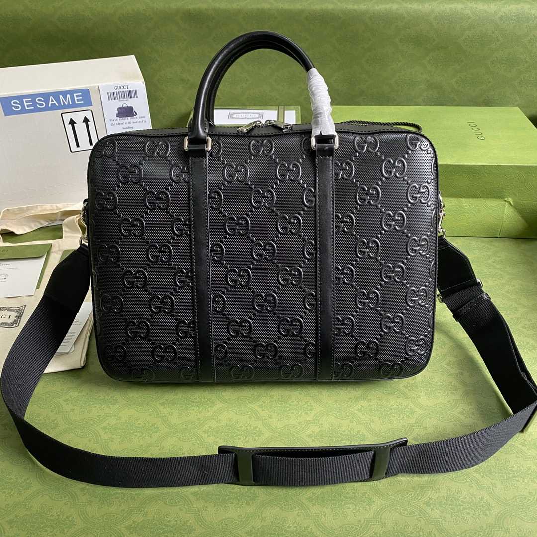 Gucci GG Embossed Briefcase(40-29-6cm) - EUR FASHION