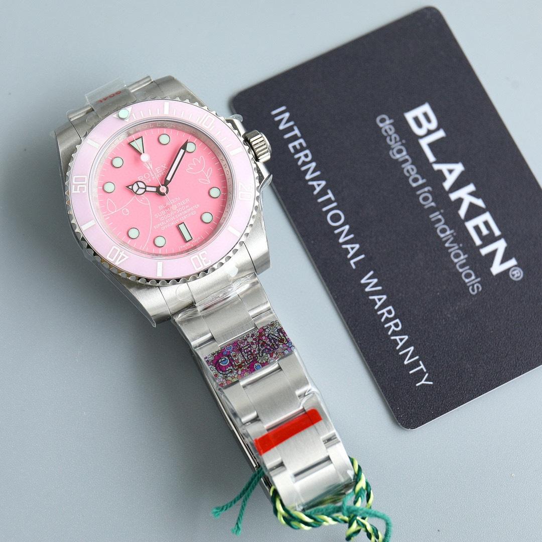 Rolex Submariner Pink Dial Watch - EUR FASHION