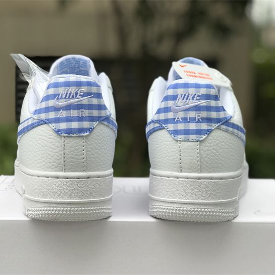 Nike Air Force 1 Low 'Blue Gingham' Sneaker       DZ2784-100 - EUR FASHION