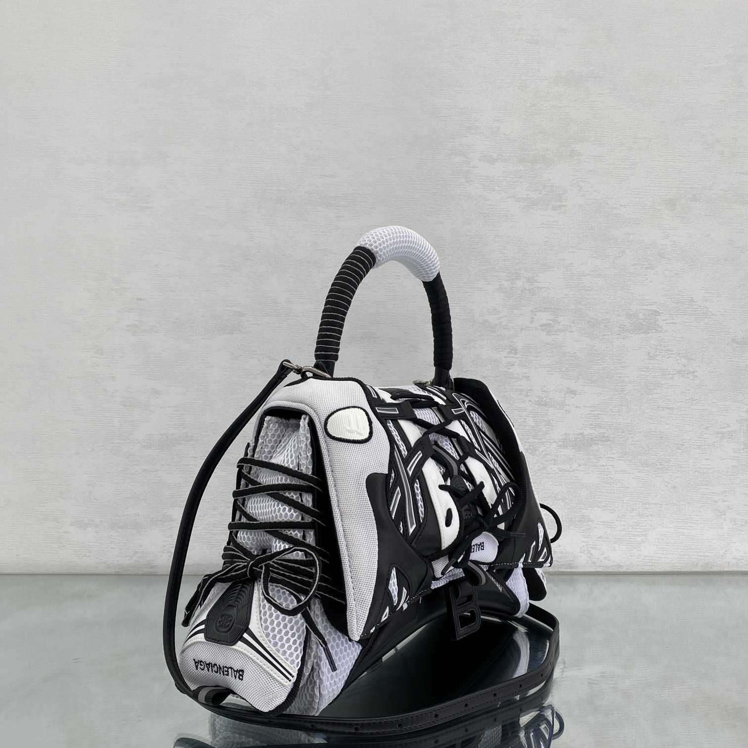 Balenciaga SneakerHead Medium Handbag In White/black - EUR FASHION