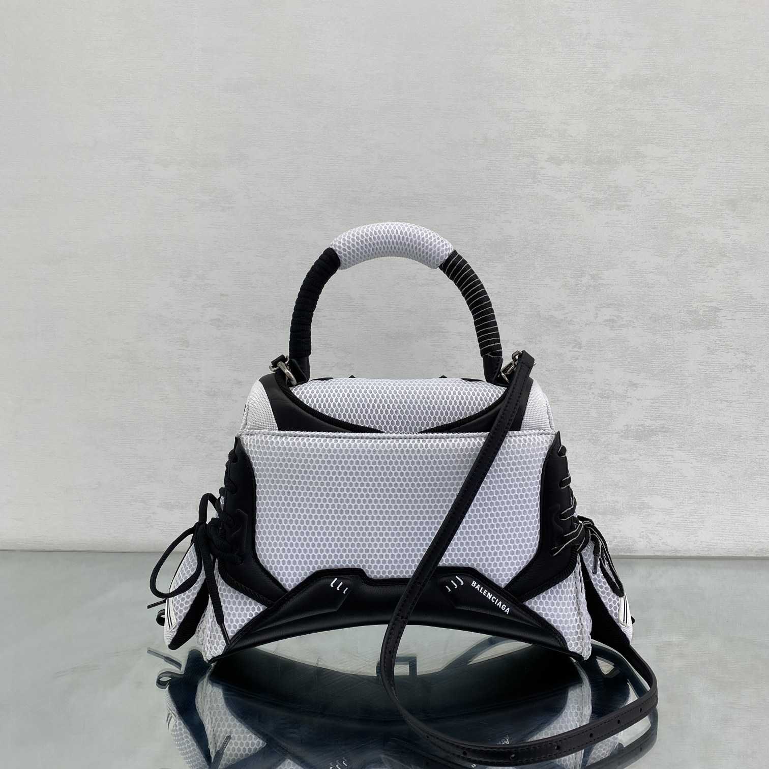 Balenciaga SneakerHead Medium Handbag In White/black - EUR FASHION