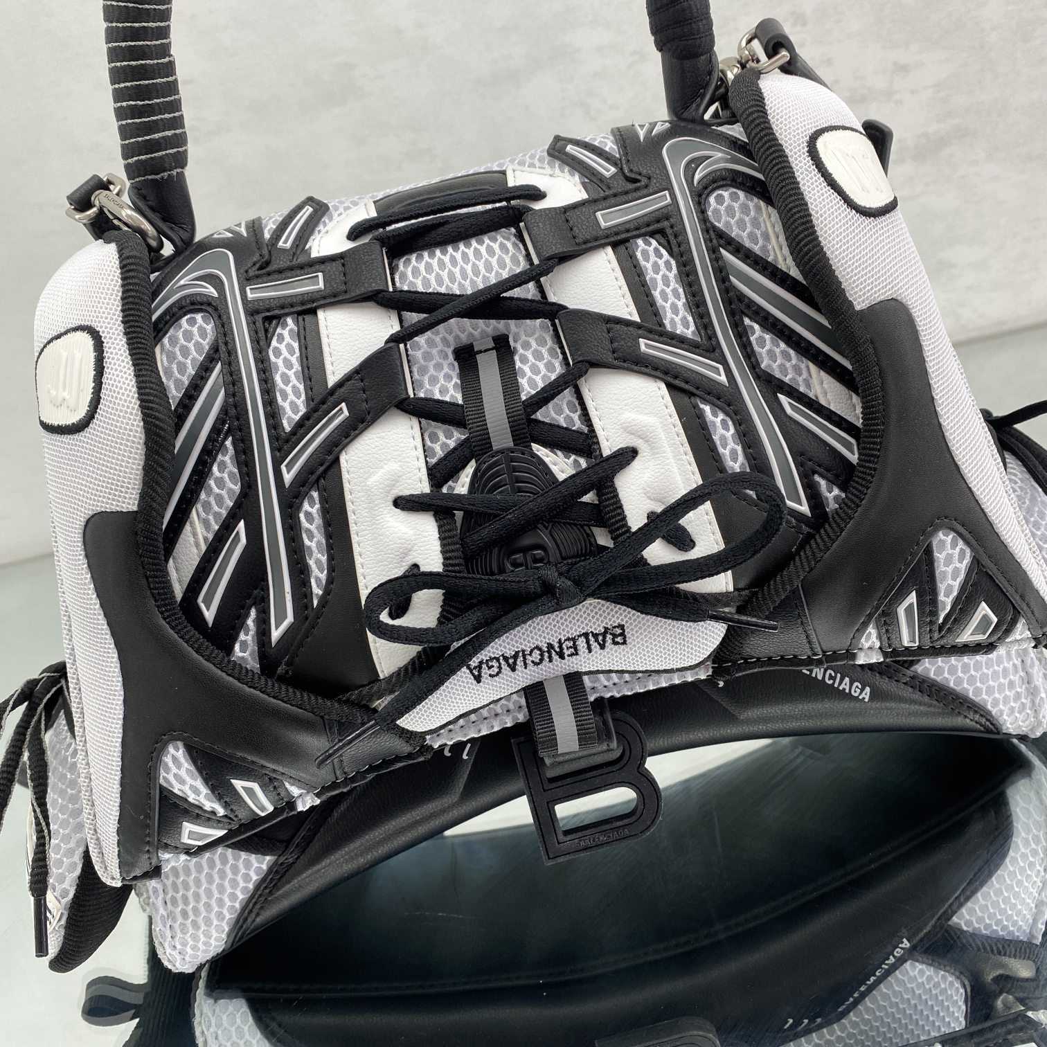 Balenciaga SneakerHead Medium Handbag In White/black - EUR FASHION