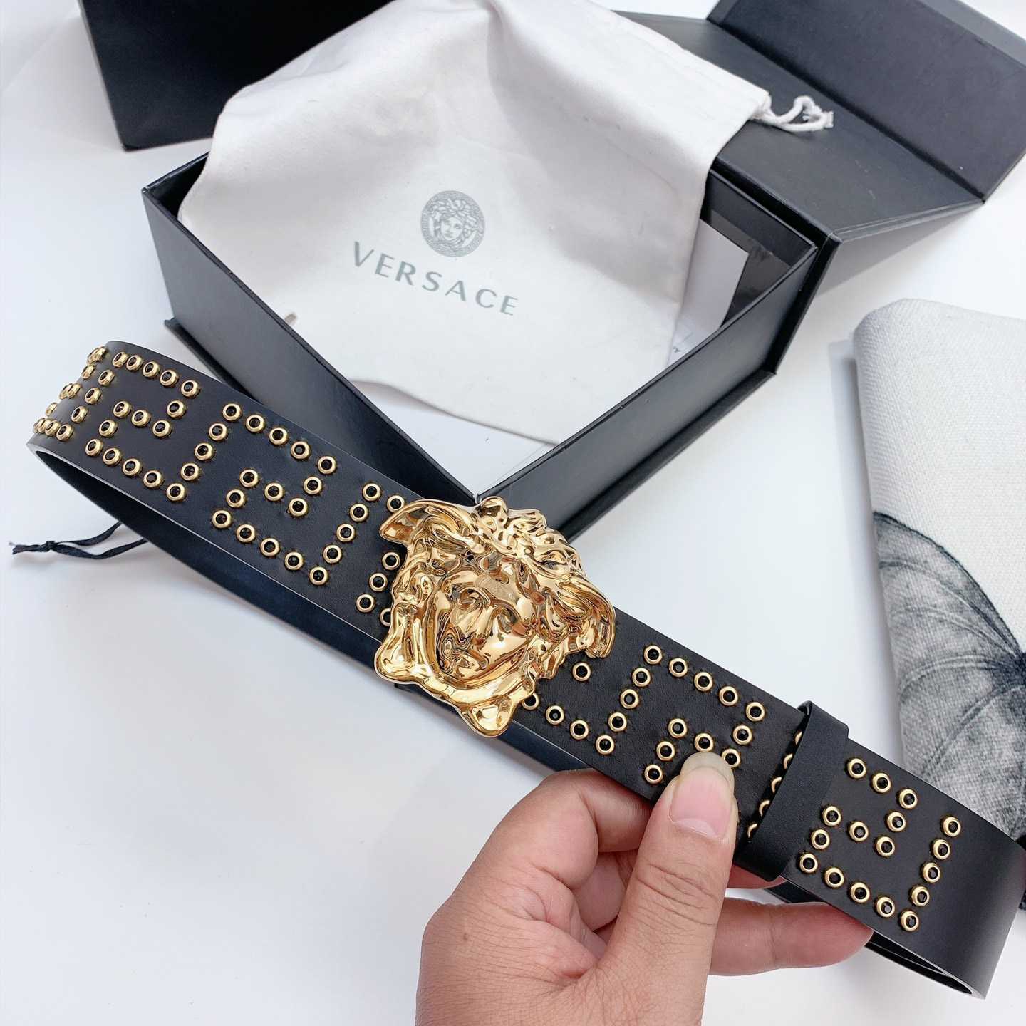 Versace Medusa Leathre Belt    40mm - EUR FASHION