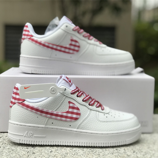 Nike Air Force 1 Low 'Red Gingham' Sneaker       DZ2784-101 - EUR FASHION