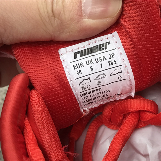 Balenciaga Runner Sneaker In Red - EUR FASHION