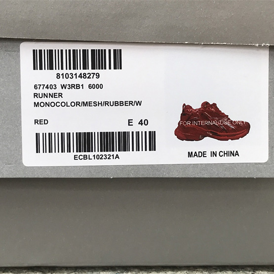 Balenciaga Runner Sneaker In Red - EUR FASHION