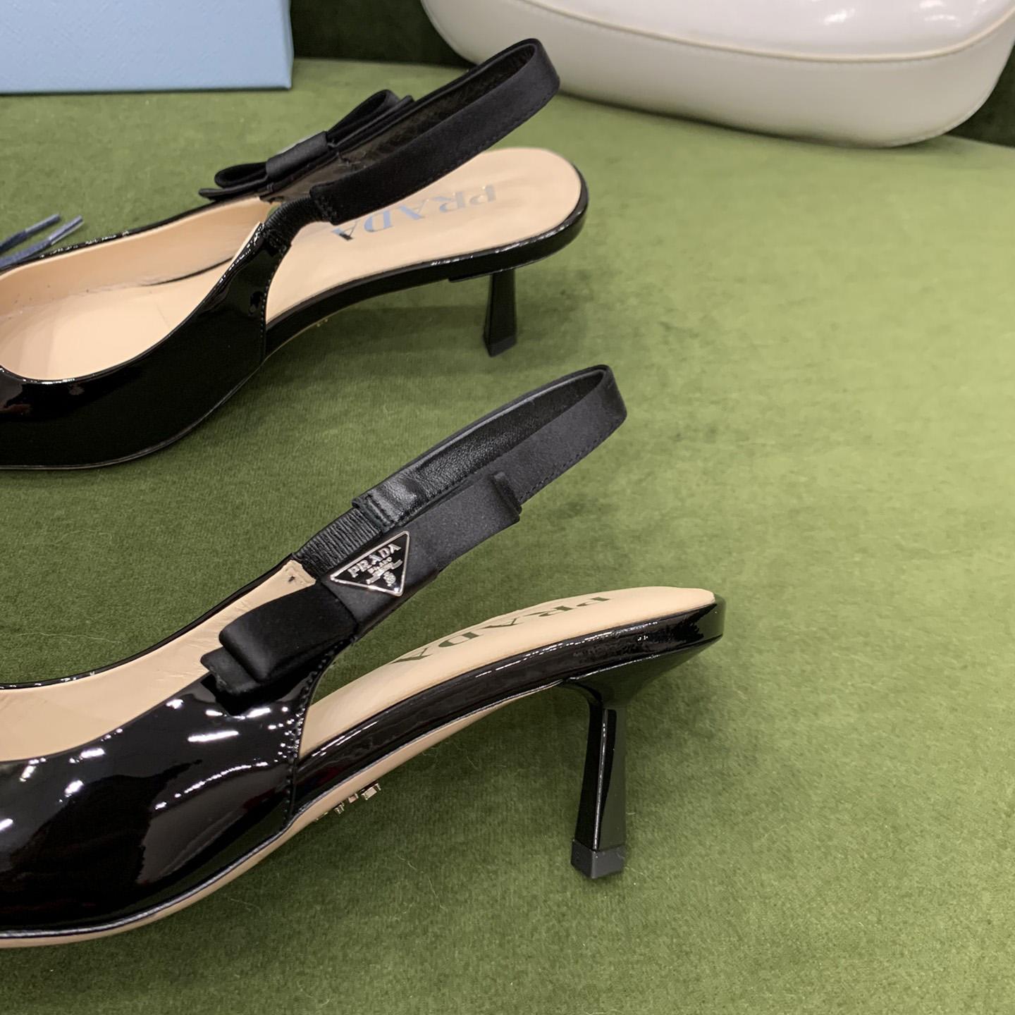 Prada Patent Leather Slingbacks - EUR FASHION