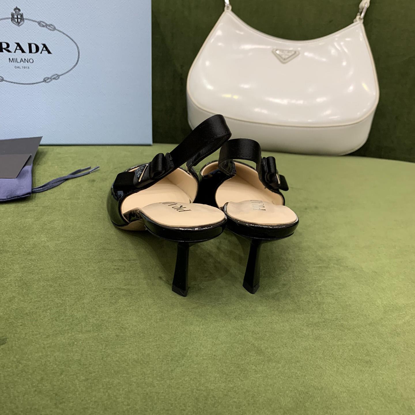 Prada Patent Leather Slingbacks - EUR FASHION