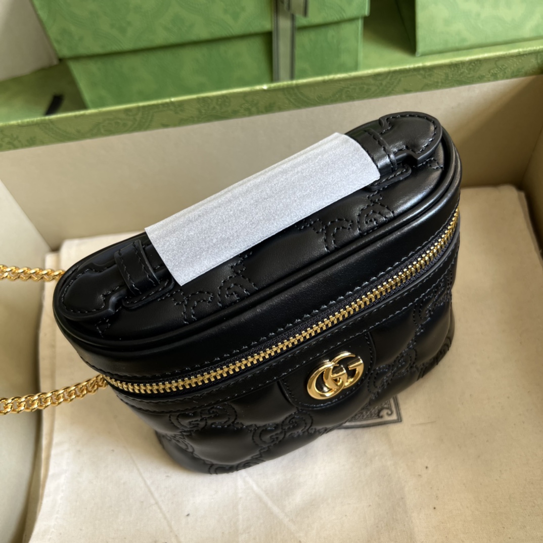 Gucci GG Matelassé Top Handle Mini Bag(16-10.5-5cm) - EUR FASHION