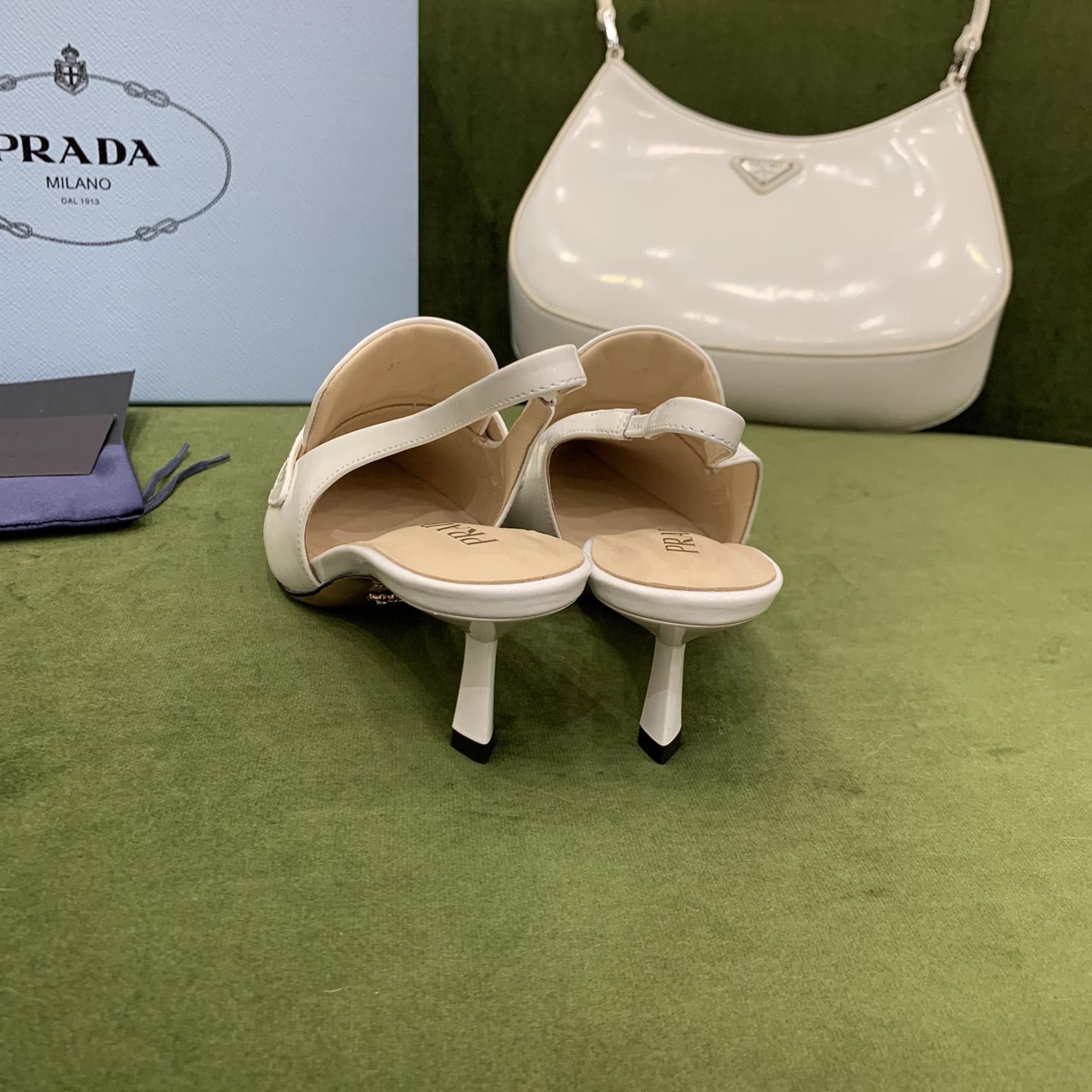 Prada Patent Leather Slingbacks - EUR FASHION