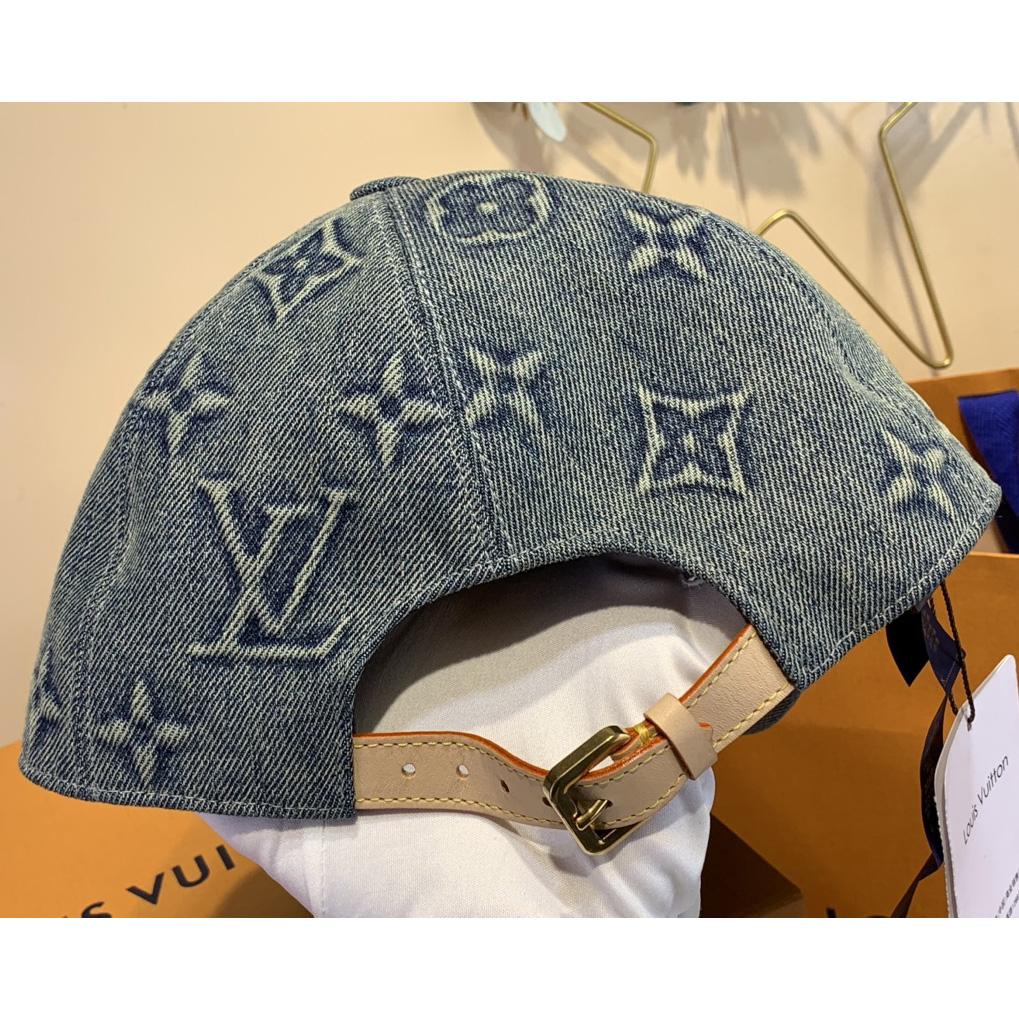 Louis Vuitton Monogram Washed Denim Cap - EUR FASHION