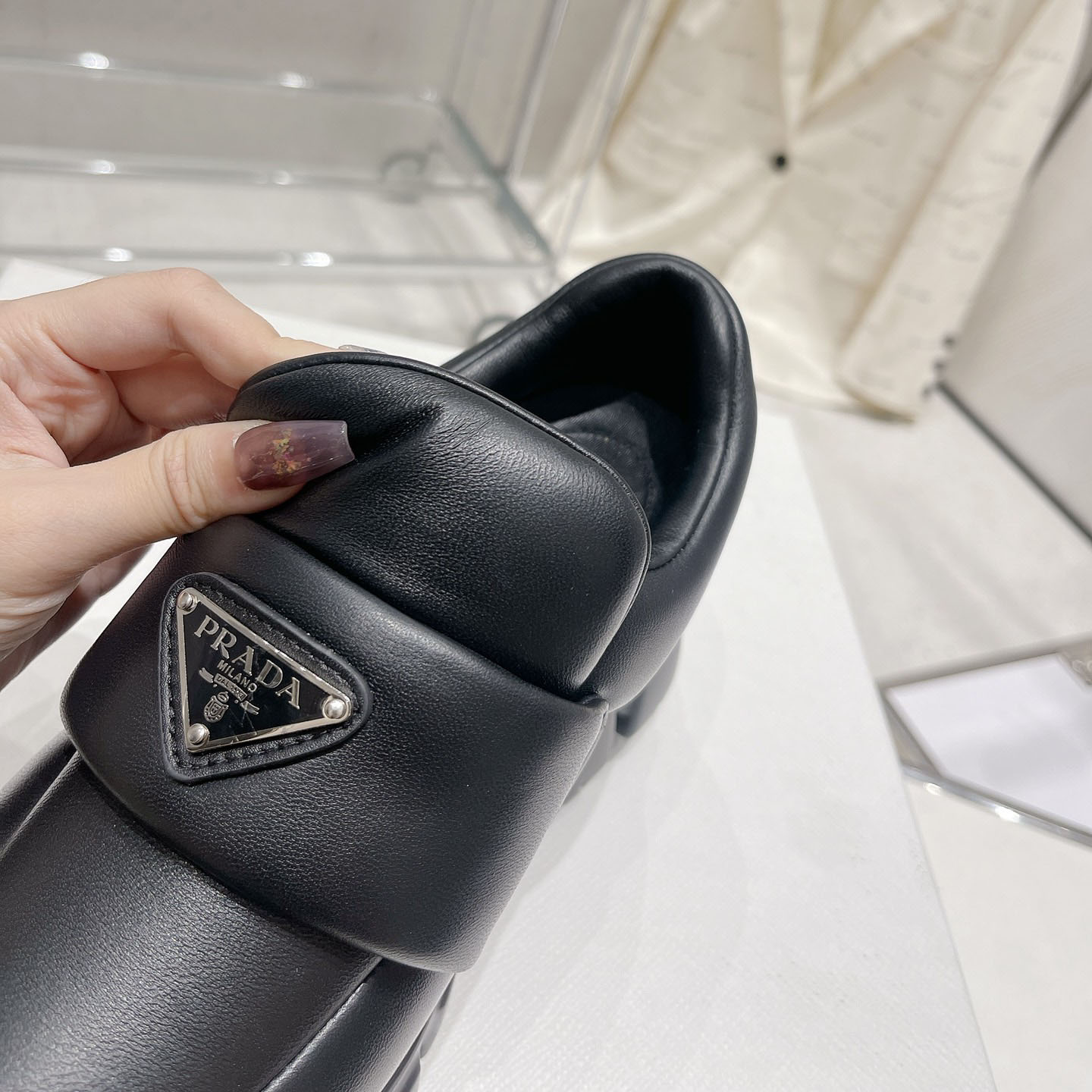 Prada Soft padded Nappa Leather Loafers - EUR FASHION