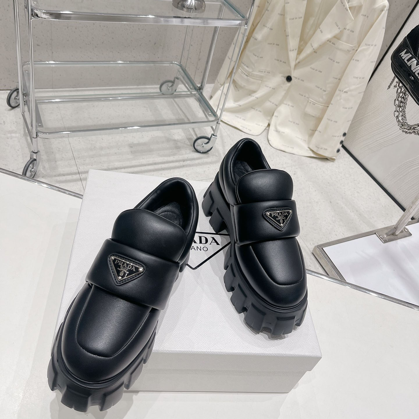 Prada Soft padded Nappa Leather Loafers - EUR FASHION