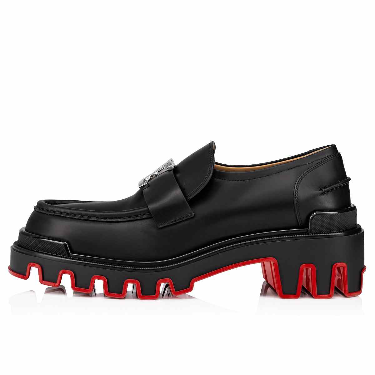 Christian Louboutin CL Moc Dune Loafers - Calf leather - Black - EUR FASHION