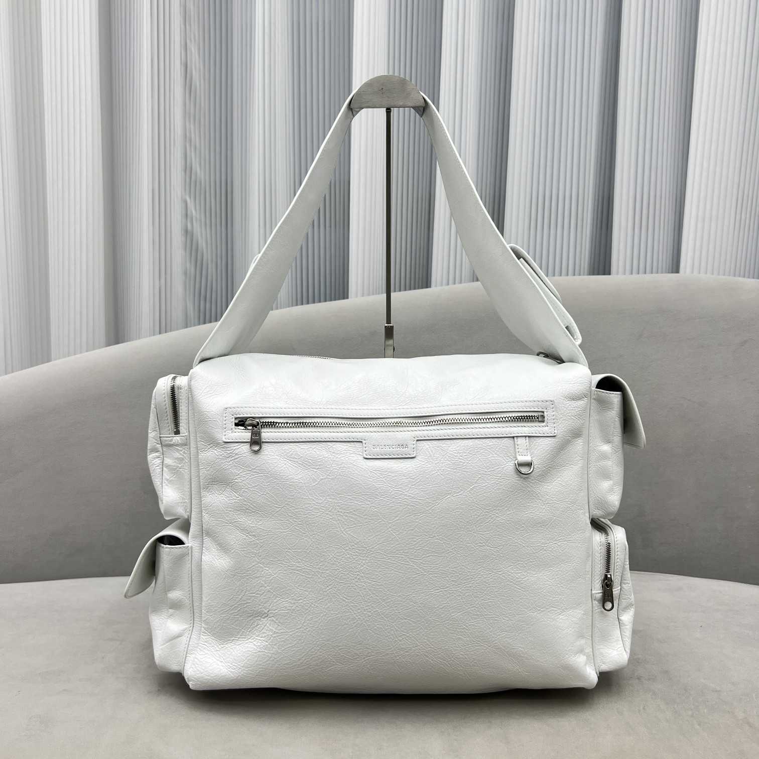 Balenciaga Logo Zipped Shoulder Bag(40x28x18cm) - EUR FASHION