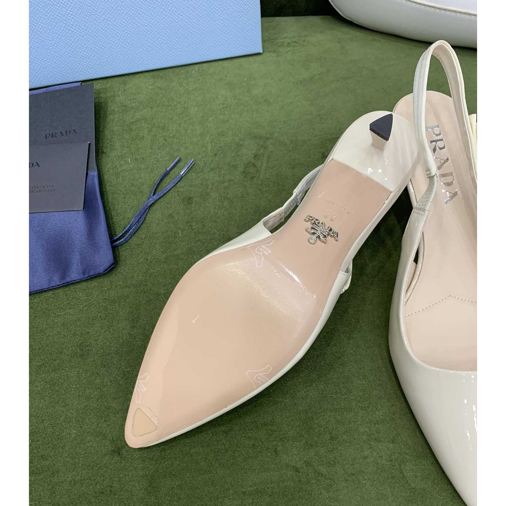 Prada Patent Leather Slingbacks - EUR FASHION