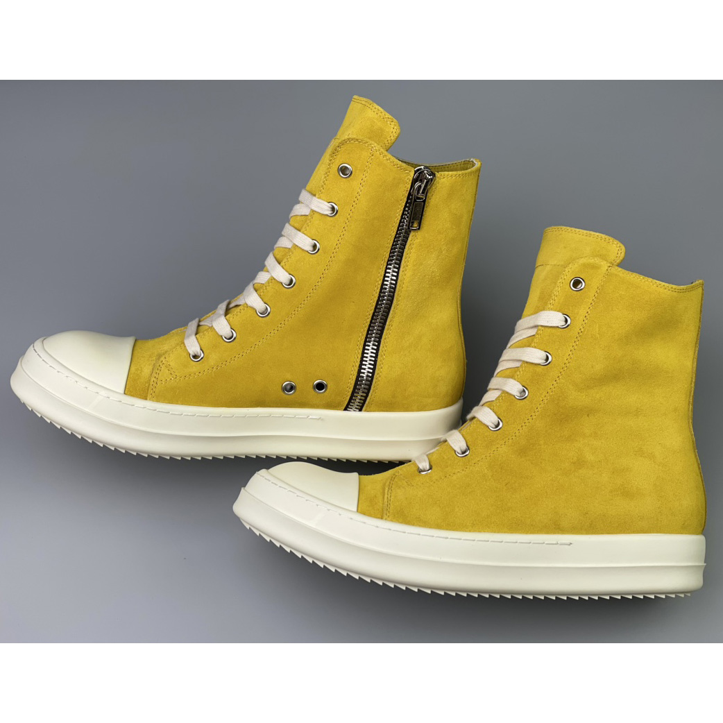 Rick Owens Strobe High-Top Sneakers - EUR FASHION