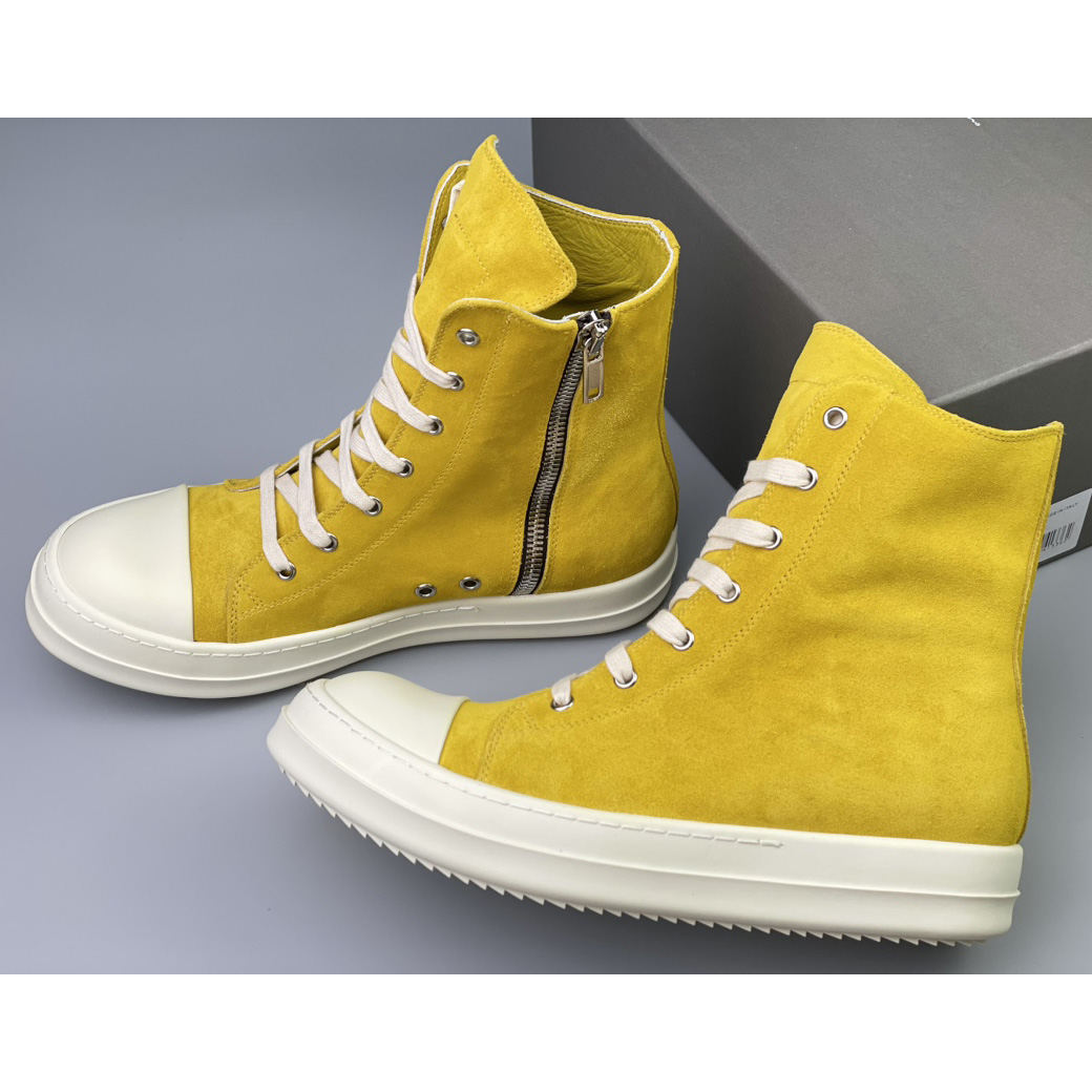 Rick Owens Strobe High-Top Sneakers - EUR FASHION