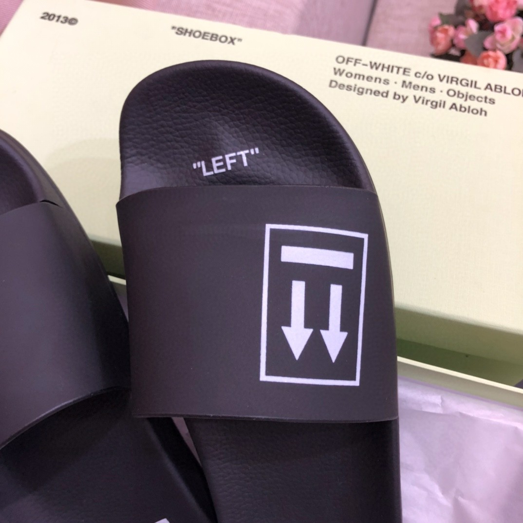 Off White Double Arrow Camouflage Print Slides - EUR FASHION