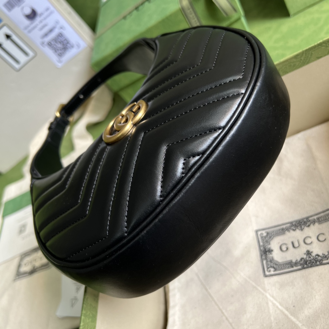 Gucci GG Marmont Half-Moon-Shaped Mini Bag(21.5-11-5cm) - EUR FASHION