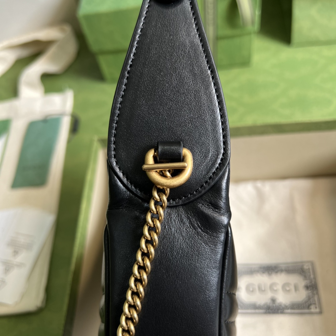 Gucci GG Marmont Half-Moon-Shaped Mini Bag(21.5-11-5cm) - EUR FASHION