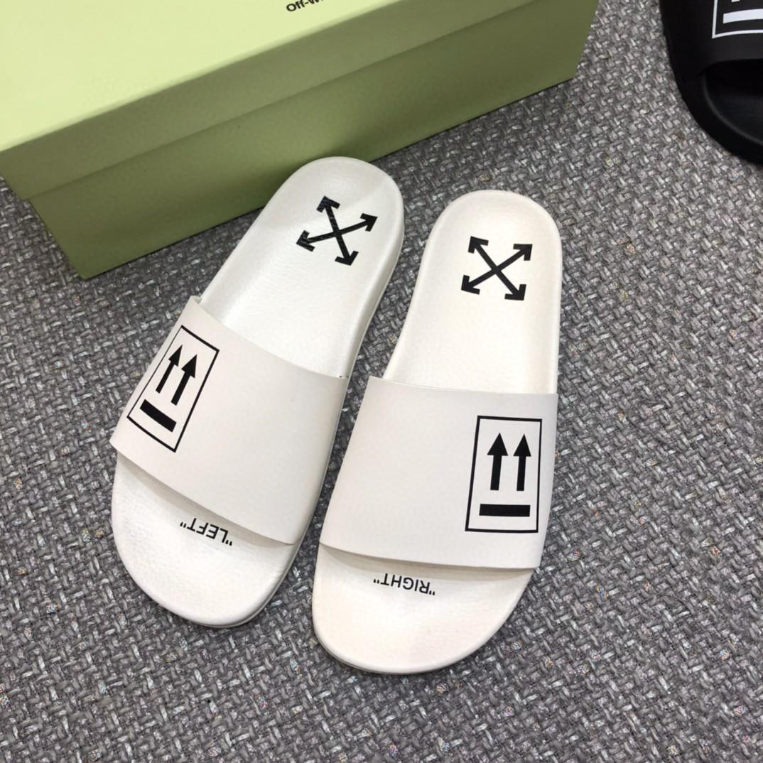 Off White Double Arrow Camouflage Print Slides - EUR FASHION