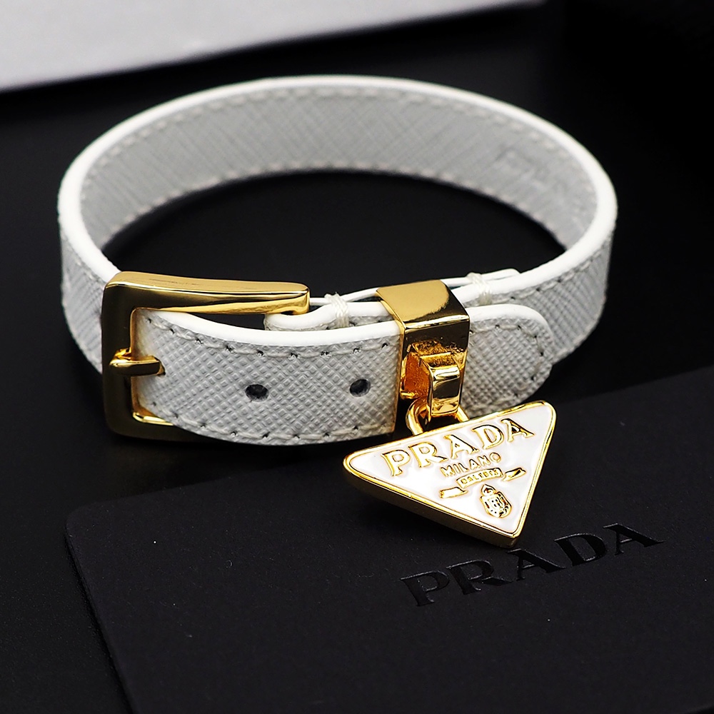 Prada Saffiano Leather Bracelet - EUR FASHION