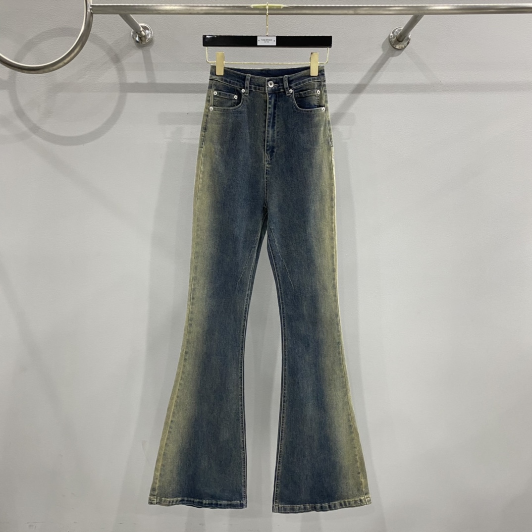 Rick Owens Drkshdw Blue Bolan Bootcut Jeans - EUR FASHION