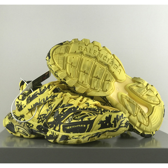 Balenciaga Track Graffiti Sneaker In Yellow - EUR FASHION