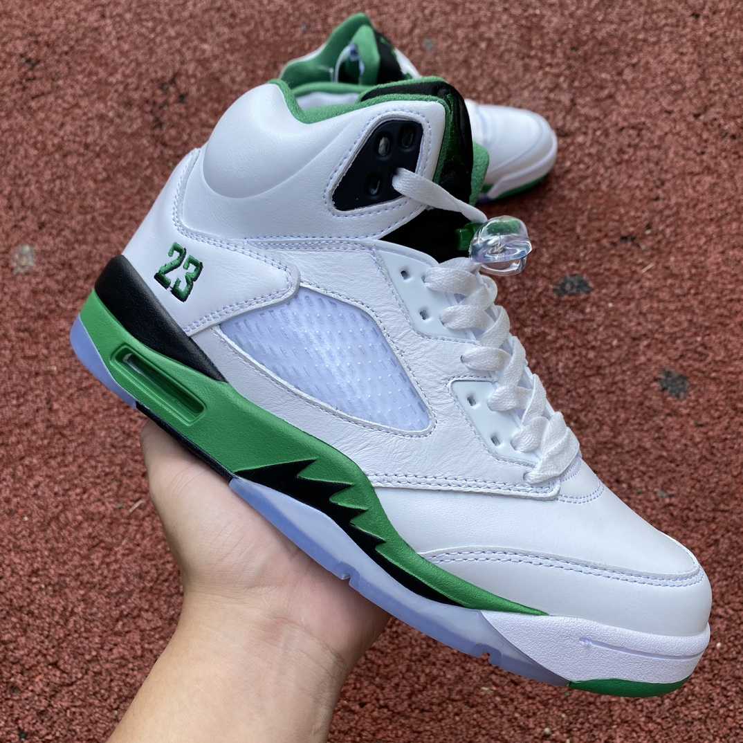 Air Jordan 5 Burgundy Lucky Green Sneakers         dd9336-103 - EUR FASHION