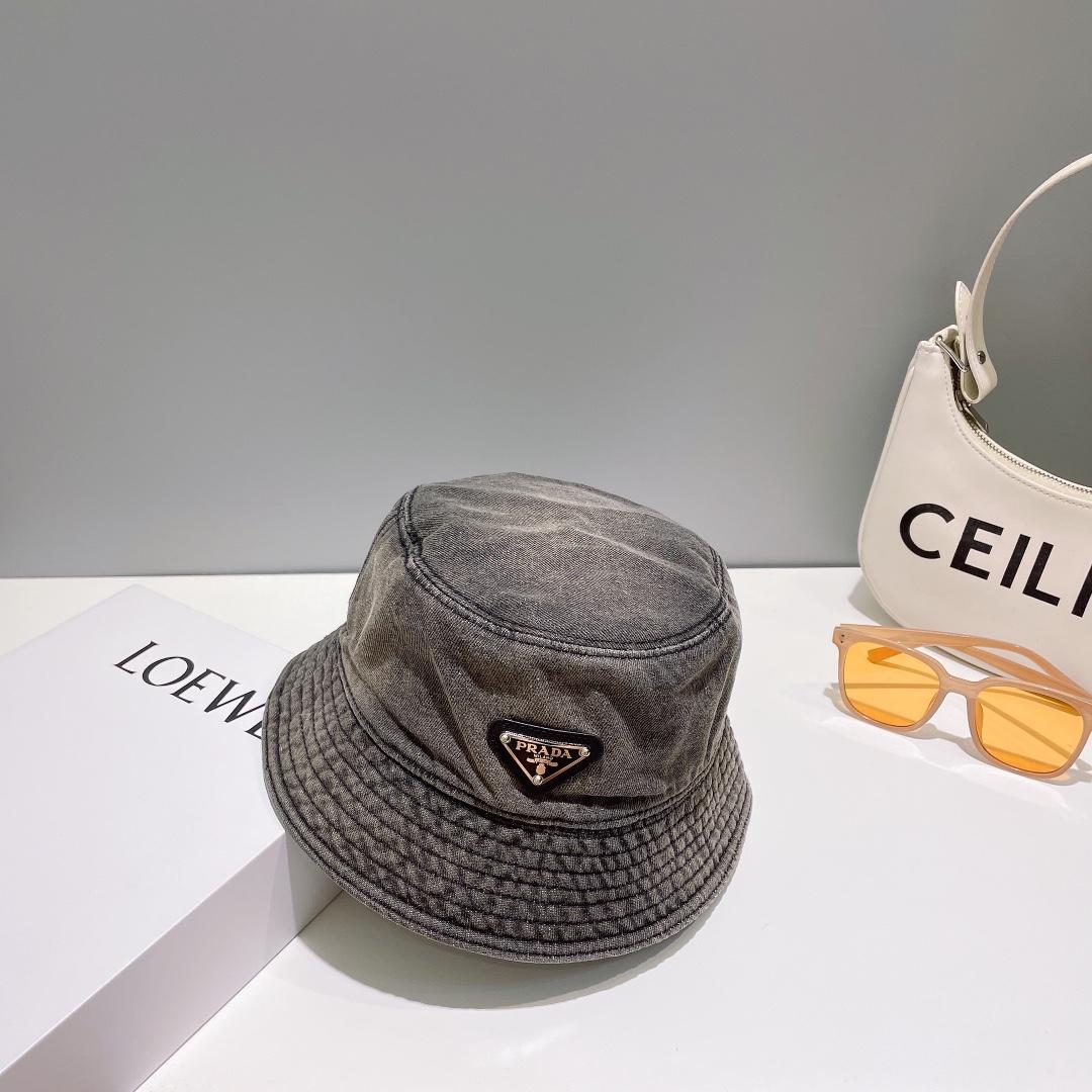 Prada Denim Bucket Hat - EUR FASHION