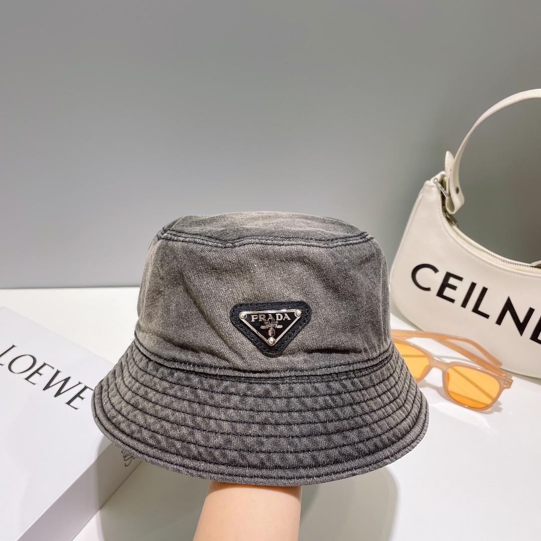 Prada Denim Bucket Hat - EUR FASHION