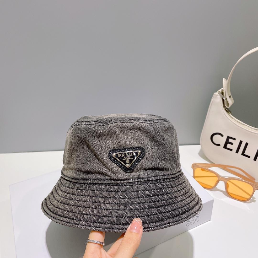 Prada Denim Bucket Hat - EUR FASHION