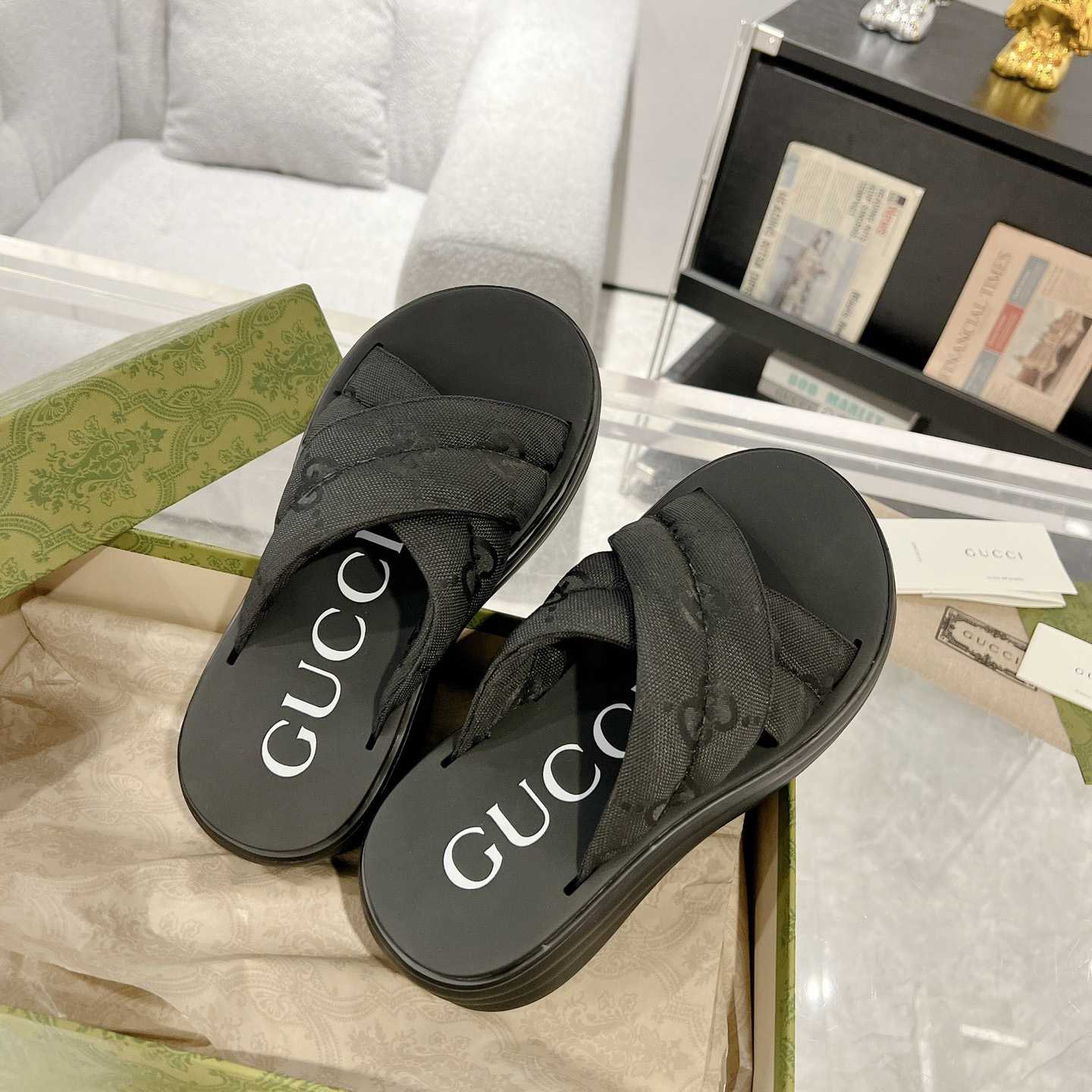 Gucci Women's GG Platform Slide Sandal - EUR FASHION