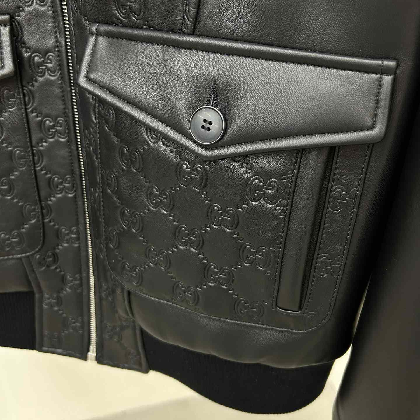 Gucci GG Leather Jacket - EUR FASHION