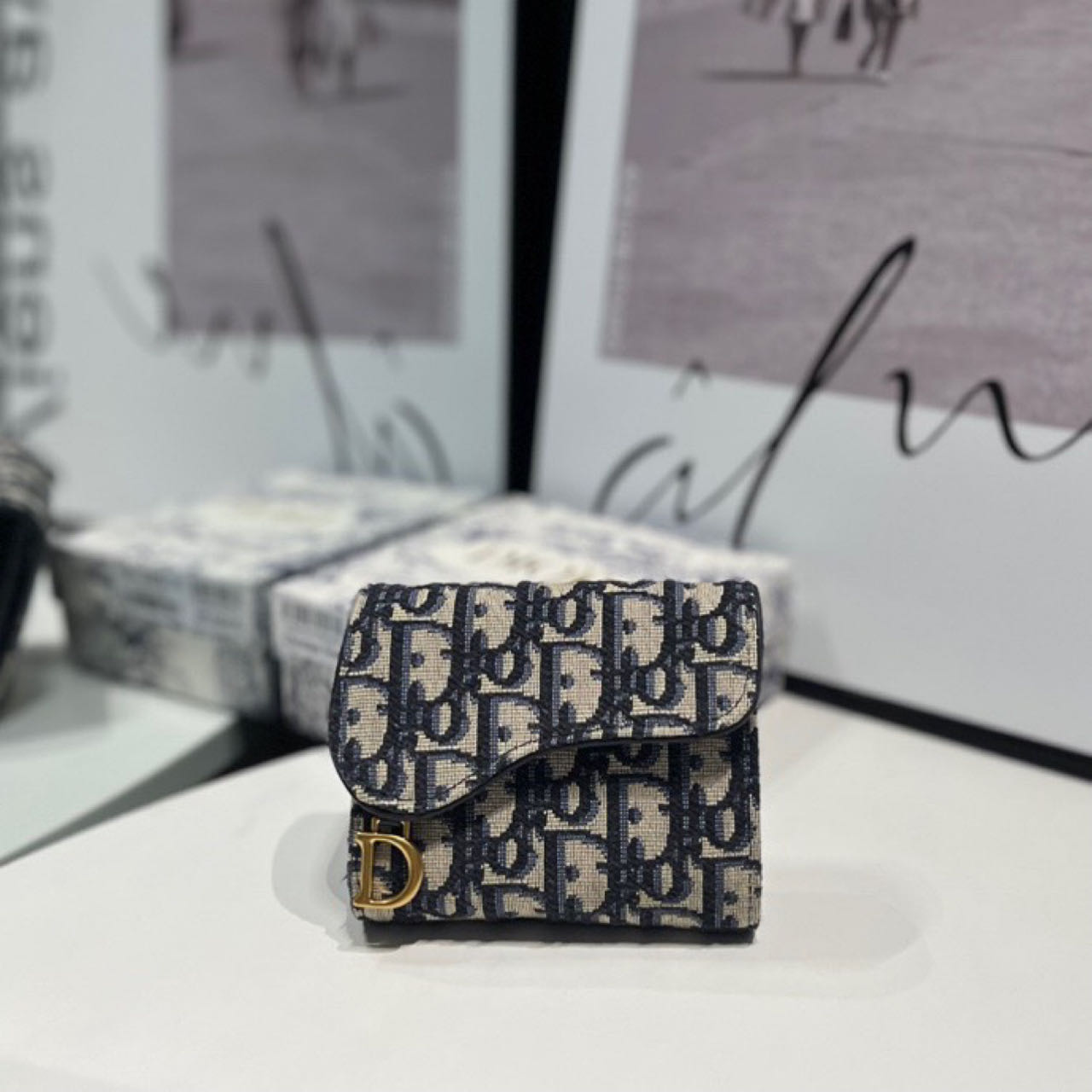 Dior  Saddle Lotus Wallet - EUR FASHION