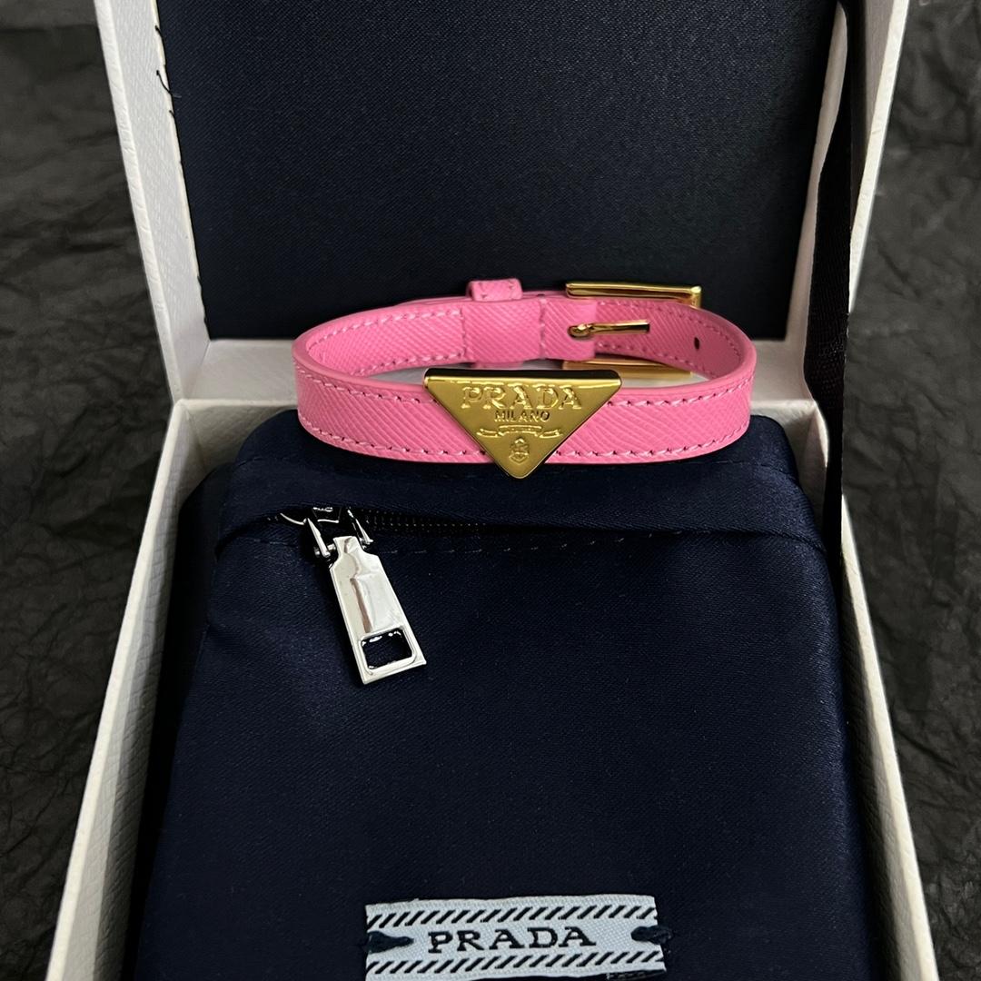 Prada Saffiano Leather Bracelet - EUR FASHION