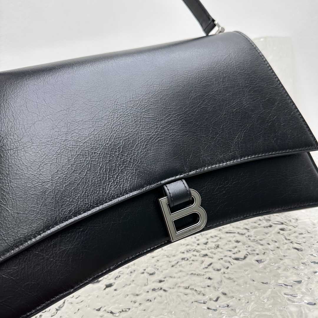 Balenciaga Crush Medium Sling Bag In Black (31x20x10cm) - EUR FASHION