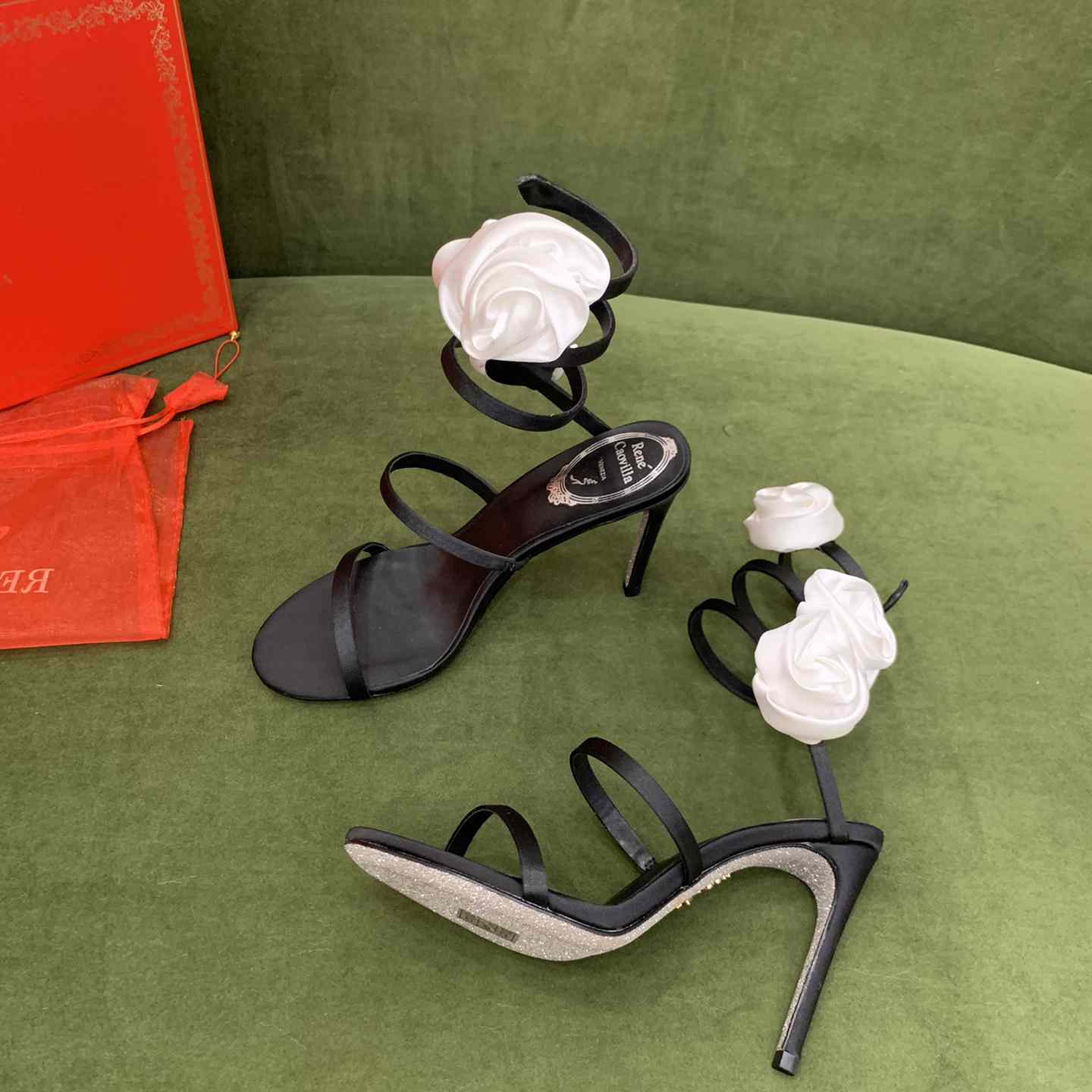 Rene Caovilla Rose High-heel Sandals - EUR FASHION