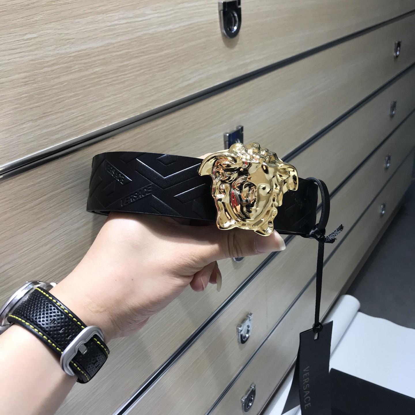 Versace Medusa Leathre Belt 38mm - EUR FASHION