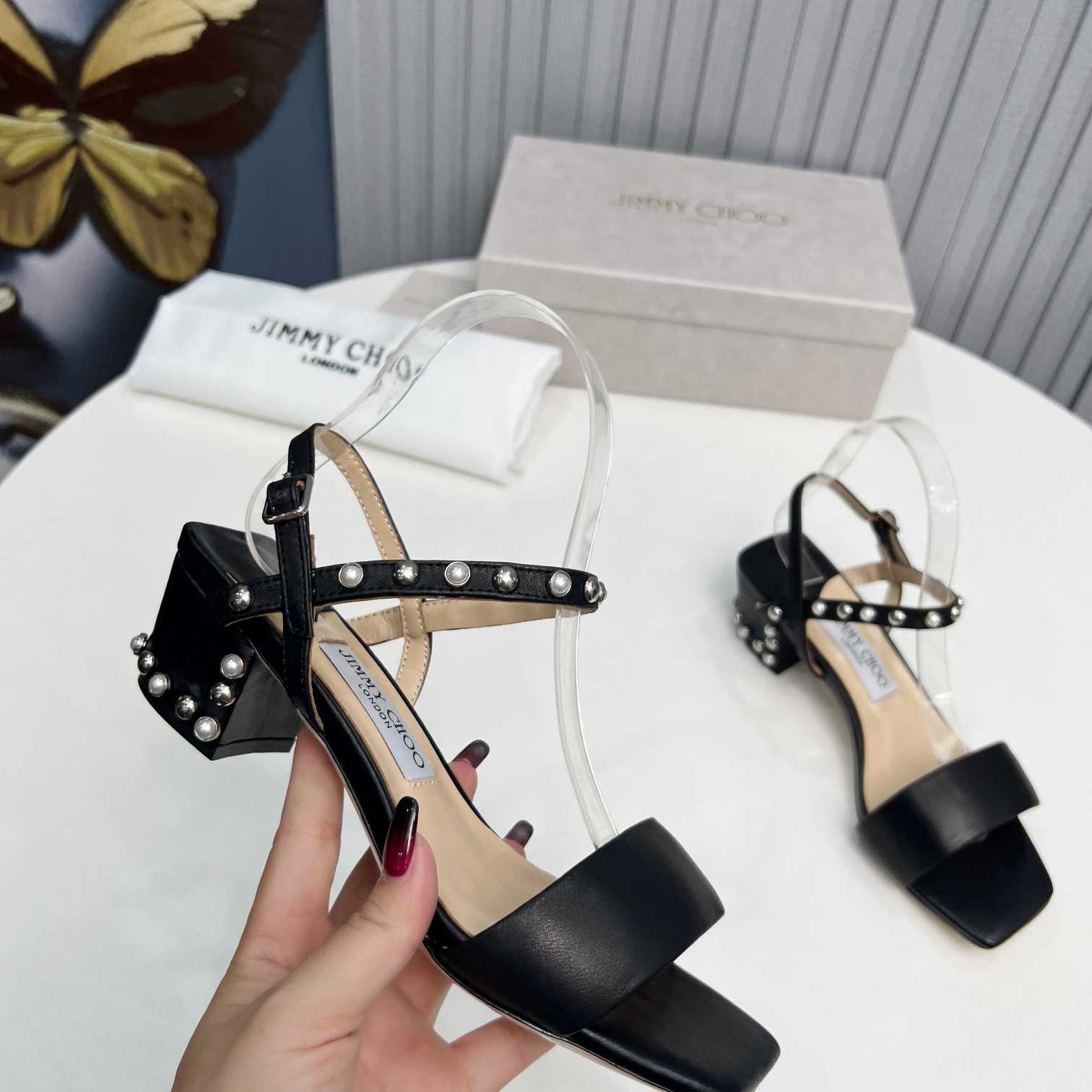 Jimmy Choo Aadra 45mm Sandals - EUR FASHION