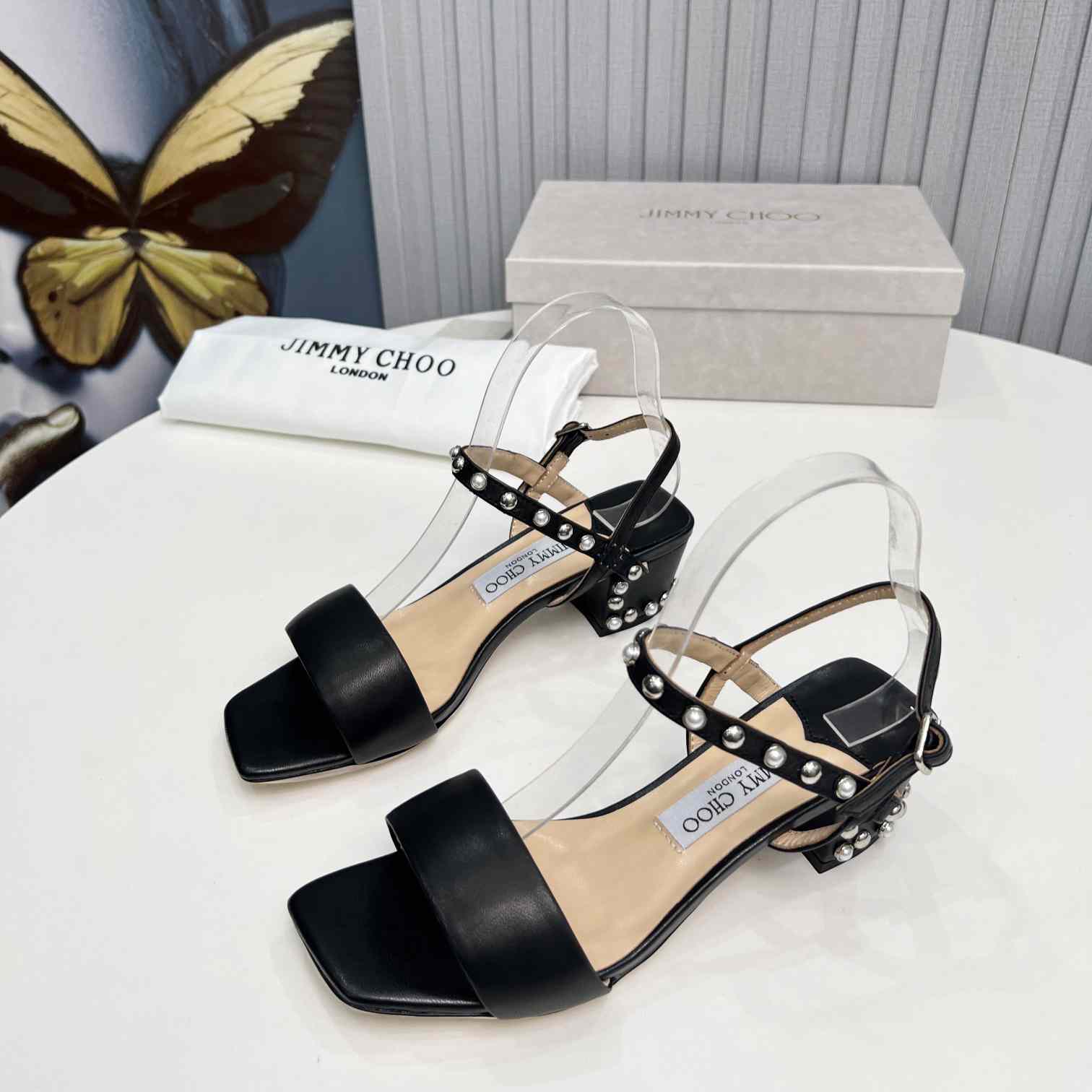 Jimmy Choo Aadra 45mm Sandals - EUR FASHION