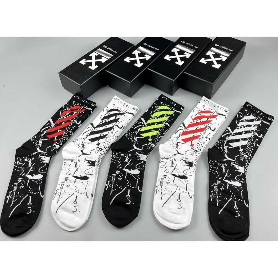 Off White Socks/Box - EUR FASHION