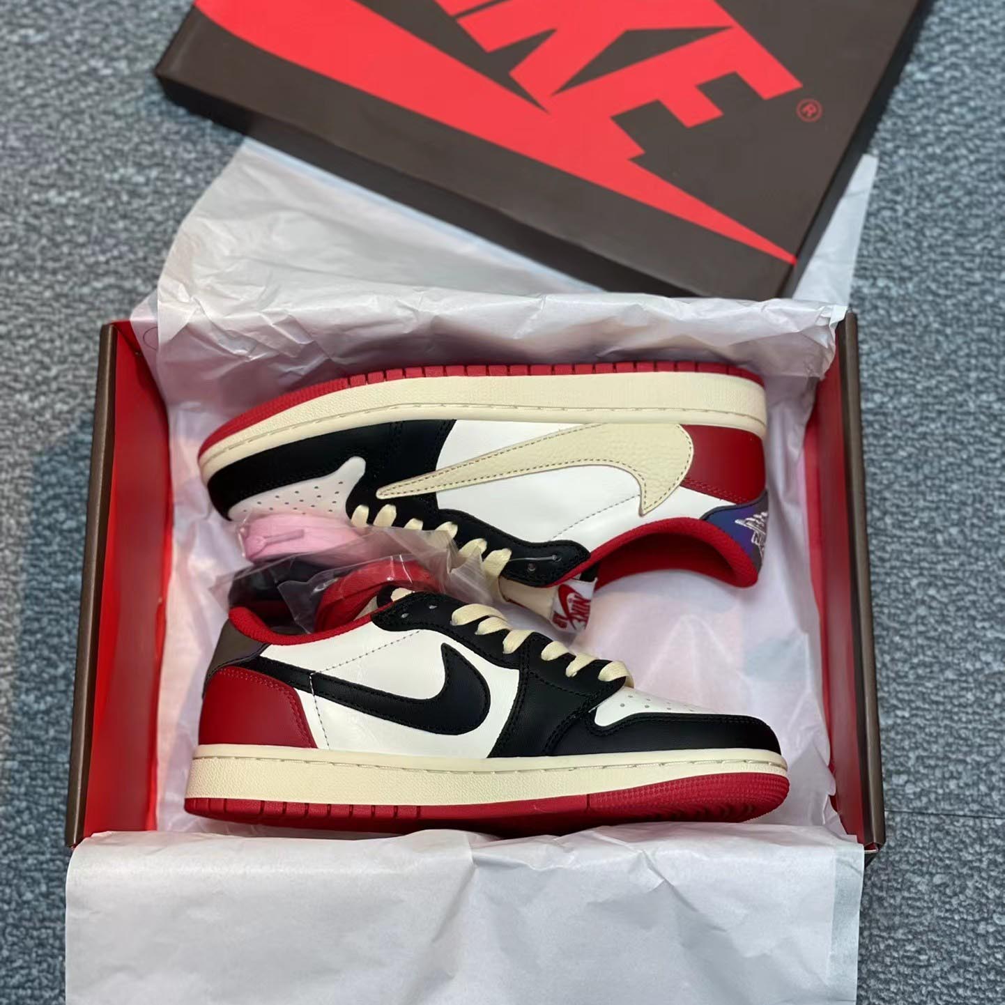 Travis Scott x Air Jordan 1 Low AJ1 Sneaker   cp4275-125 - EUR FASHION