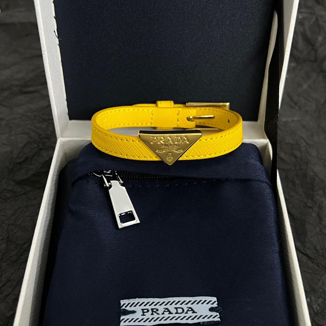 Prada Saffiano Leather Bracelet - EUR FASHION