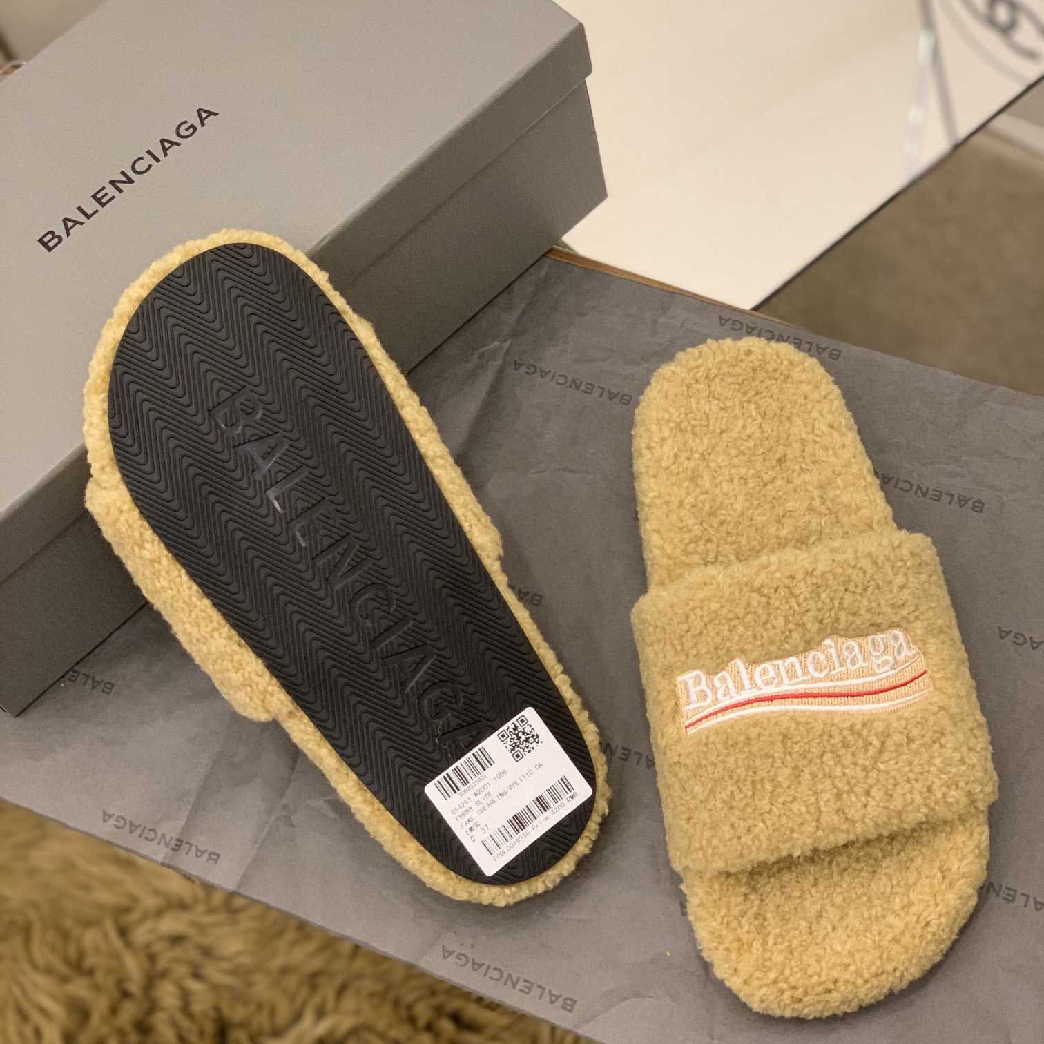 Balenciaga Terry Slide Sandal - EUR FASHION