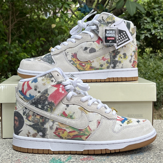 Supreme x Nike SB Dunk High “Rammellzee” Sneakers      FD8779-100 - EUR FASHION