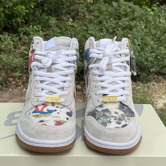 Supreme x Nike SB Dunk High “Rammellzee” Sneakers      FD8779-100 - EUR FASHION